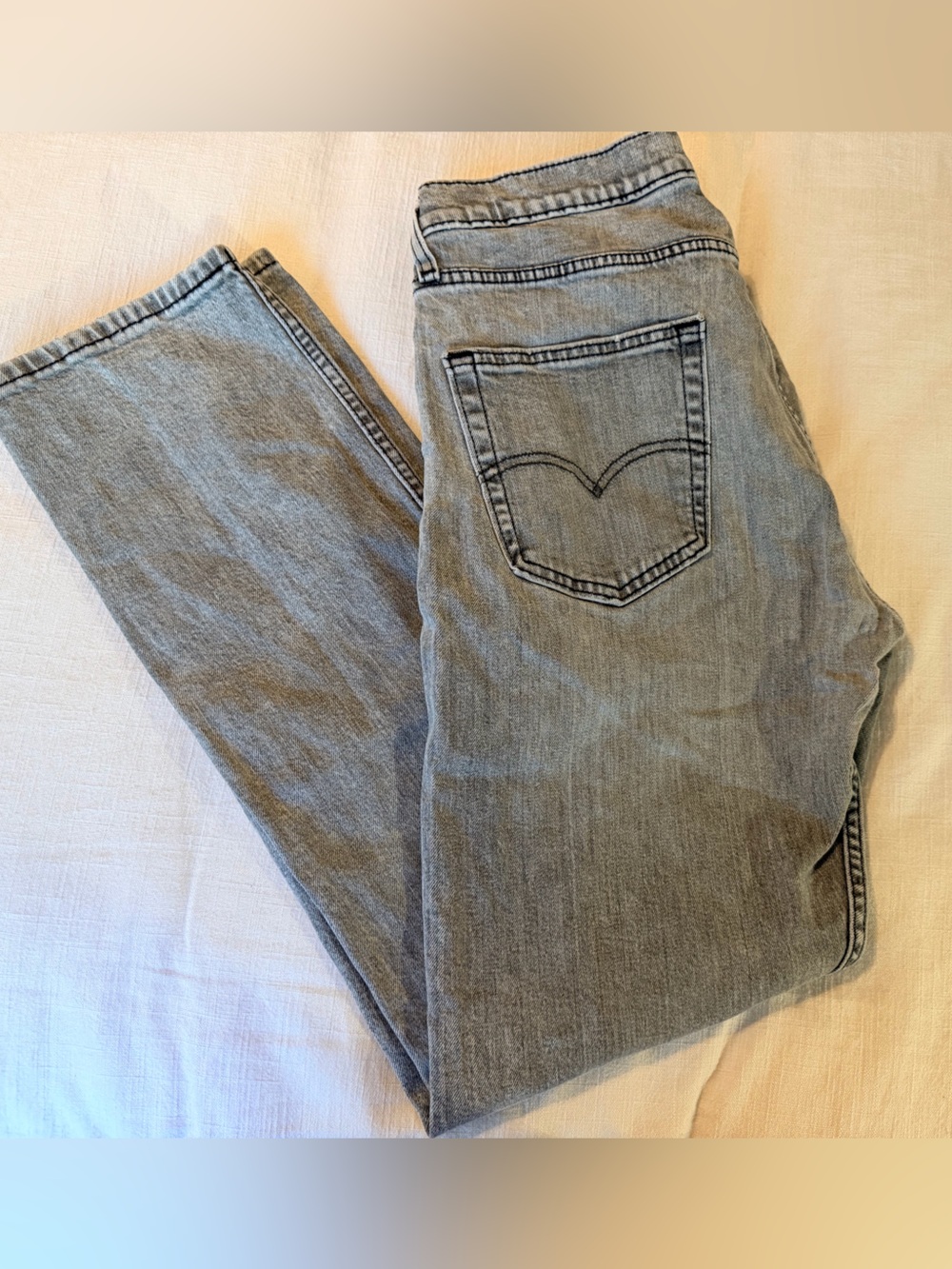 Levi's Light Gray Straight Leg Men’s Jeans